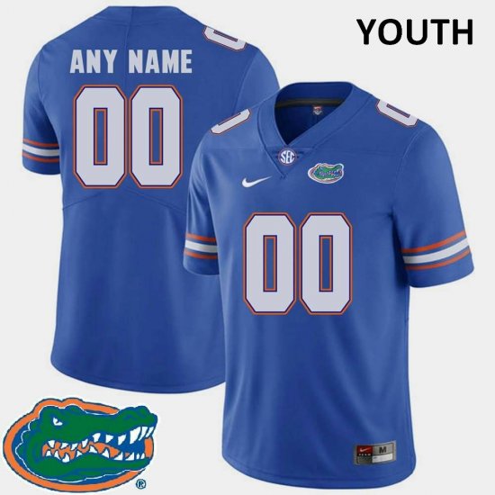 Youth Florida Gators #00 Customize NCAA Nike Royal 2018 SEC Authentic Stitched College Football Jersey RIO8462AY